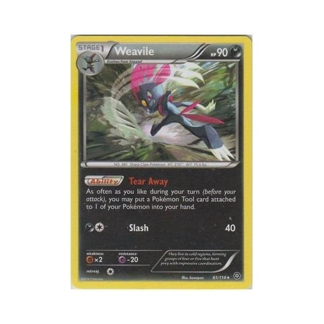 Pokemon Single Card XY - STEAM SIEGE - 061/114 : Weavile | Chaos Cards Pokemon Single Card XY - STEAM SIEGE - 061/114 : Weavile | Chaos Cards