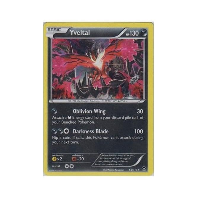 Pokemon Single Card XY STEAM SIEGE (Reverse Holo) 065/114 Yveltal
