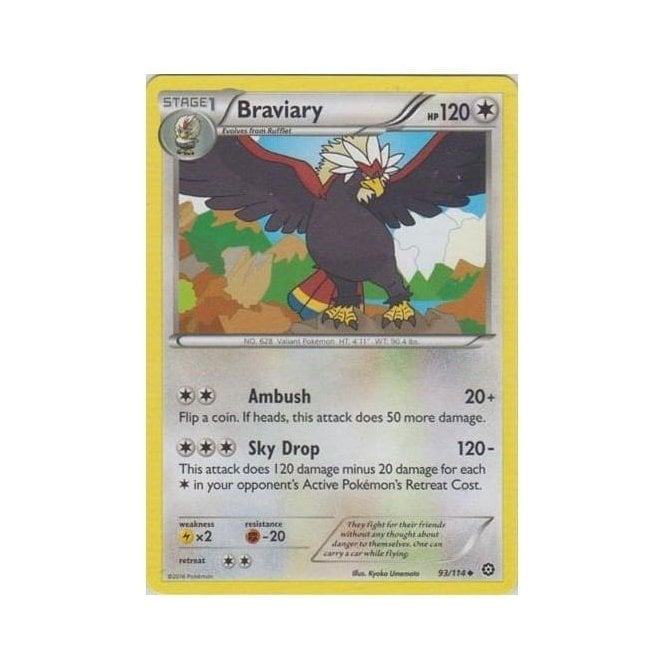 Pokemon Single Card XY - STEAM SIEGE - 093/114 : Braviary | Chaos Cards Pokemon Single Card XY - STEAM SIEGE - 093/114 : Braviary | Chaos Cards