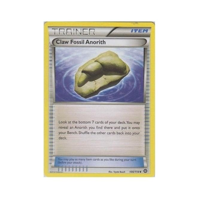 Pokemon Single Card XY - STEAM SIEGE - 100/114 : Claw Fossil Anorith | Chaos Cards Pokemon Single Card XY - STEAM SIEGE - 100/114 : Claw Fossil Anorith | Chaos Cards