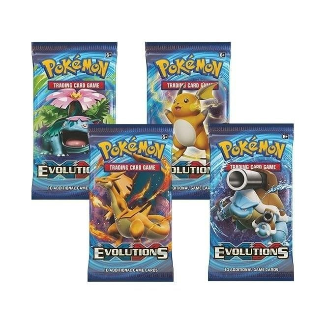 Pokemon Sealed Booster Pack (10 Cards) - XY Evolutions | Chaos Cards Pokemon Sealed Booster Pack (10 Cards) - XY Evolutions | Chaos Cards
