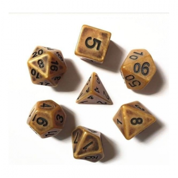 Legend Dice Dice Set : 16mm Ancient Gold