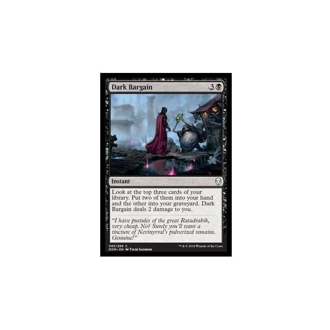 Dark Bargain : DOMINARIA 083/280 - Magic the Gathering Single Card Dark Bargain : DOMINARIA 083/280 - Magic the Gathering Single Card