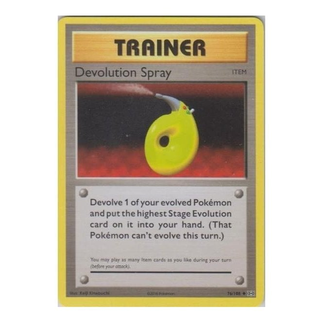 Pokemon Single Card XY - EVOLUTIONS - 076/108 : Devolution Spray | Chaos Cards Pokemon Single Card XY - EVOLUTIONS - 076/108 : Devolution Spray | Chaos Cards