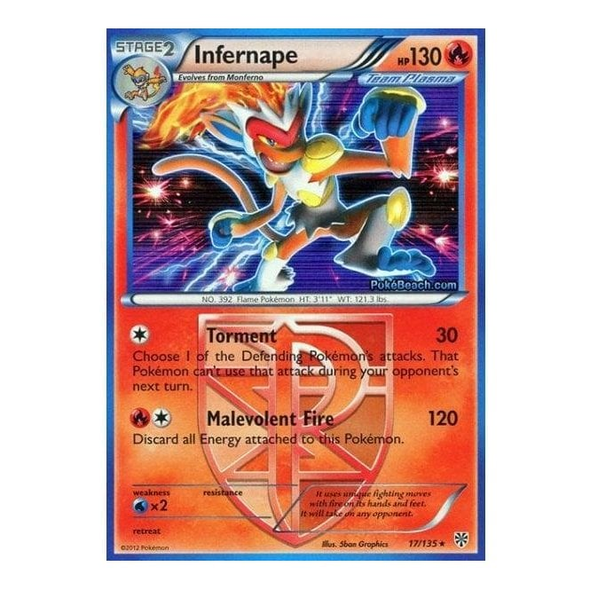 Pokemon Team Plasma Infernape Cards