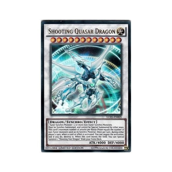 Yu-Gi-Oh! Promo Card LC05-EN005 Shooting Quasar Dragon | Chaos Cards Yu-Gi-Oh! Promo Card LC05-EN005 Shooting Quasar Dragon | Chaos Cards