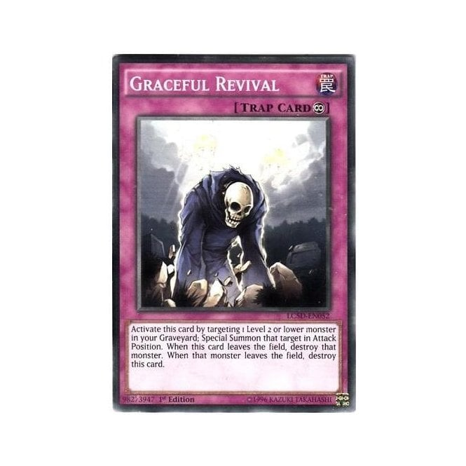 yugioh graveyard revival cards YU-GI-OH! - Graceful (LC5D-EN052) - Legendary Collection 5D's Mega Pack - 1st Edition You will receive the 1st Edition version of this card. Graceful Revival (Common) : LC5D-EN052