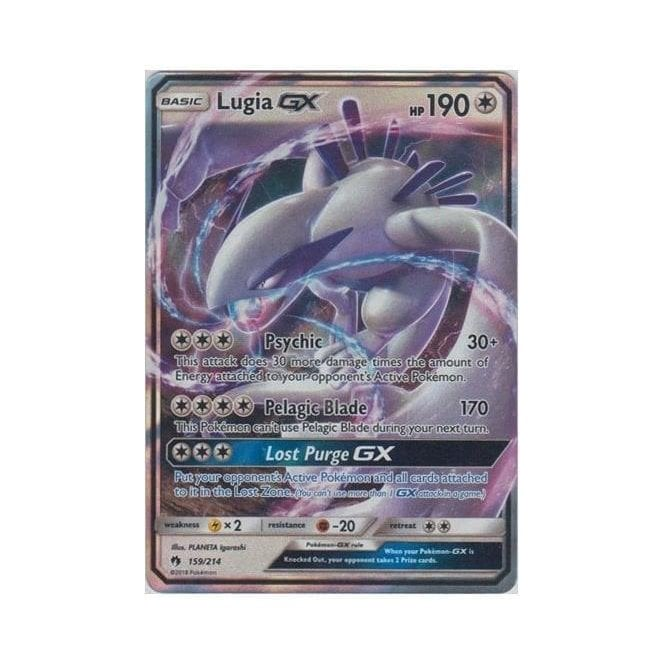 Pokemon Single Card SUN AND MOON - LOST THUNDER - 159/214 : Lugia GX | Chaos Cards Pokemon Single Card SUN AND MOON - LOST THUNDER - 159/214 : Lugia GX | Chaos Cards