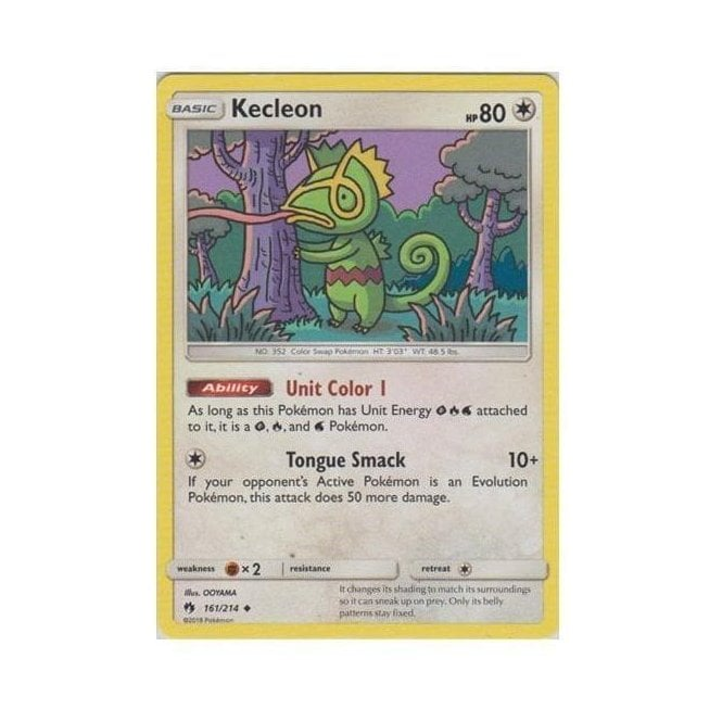 Pokemon Single Card SUN AND MOON - LOST THUNDER (Reverse Holo) - 161/214 : Kecleon | Chaos Cards Pokemon Single Card SUN AND MOON - LOST THUNDER (Reverse Holo) - 161/214 : Kecleon | Chaos Cards