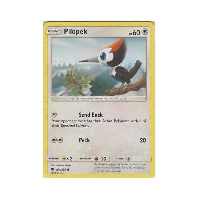 Pokemon Single Card SUN AND MOON - LOST THUNDER - 164/214 : Pikipek | Chaos Cards Pokemon Single Card SUN AND MOON - LOST THUNDER - 164/214 : Pikipek | Chaos Cards