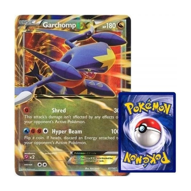 Pokemon Single Promotional Card - Mega Garchomp EX (Jumbo Size) XY168 | Chaos Cards Pokemon Single Promotional Card - Mega Garchomp EX (Jumbo Size) XY168 | Chaos Cards