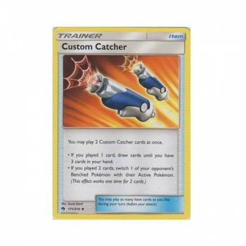 Custom Catcher (REVERSE HOLO) : SUN AND MOON - LOST THUNDER 171/214 - Pokemon Single Card