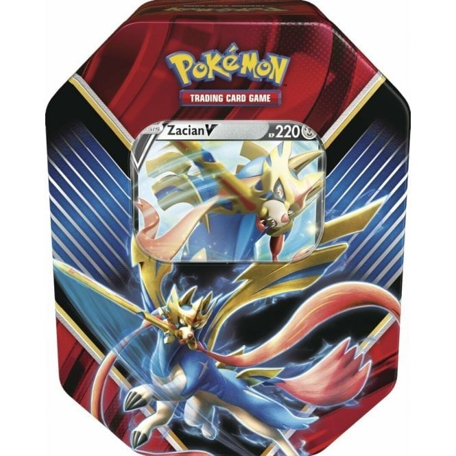 Pokemon Legends Of Galar Tin Zacian V Chaos Cards