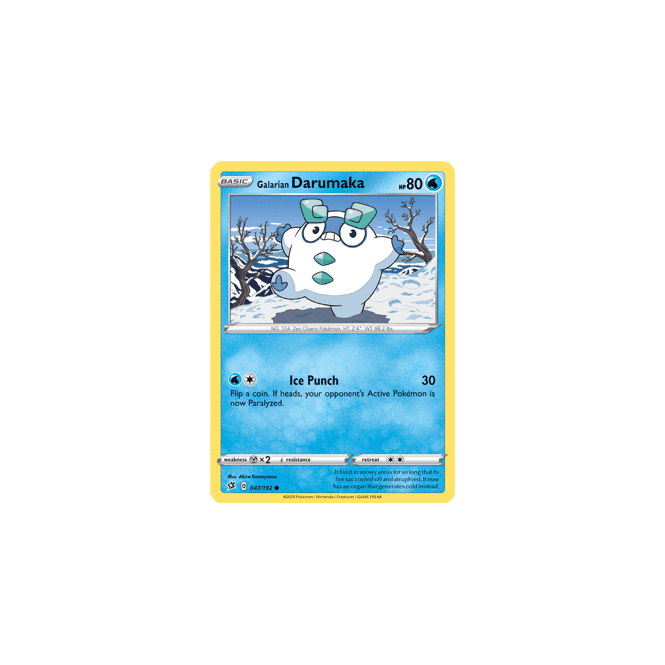 galarian darumaka pokemon card Pokemon Galarian Darumaka