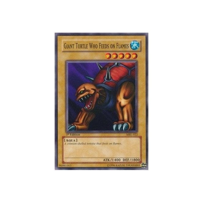 Yu-Gi-Oh! Card MRL-022 Giant Turtle Who Feeds on Flames (Common) | Chaos Cards Yu-Gi-Oh! Card MRL-022 Giant Turtle Who Feeds on Flames (Common) | Chaos Cards