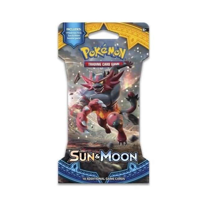 Pokemon Blister Booster Pack (10 Cards) Incineroar Sun and Moon