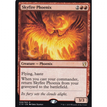 Skyfire Phoenix : COMMANDER 2019 028/302 - Magic the Gathering Single Card