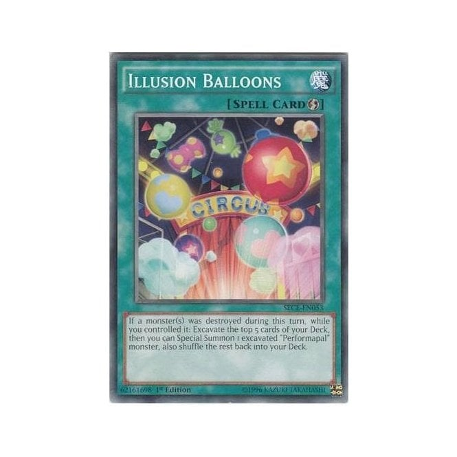 yugioh balloon card YU-GI-OH! - Wonder Balloons (DUEA-ENDE6) - Duelist Alliance Deluxe Promos - Limited Edition 026635096805 VENDOR Yu-Gi-Oh! Card SECE-EN053 Illusion Balloons
