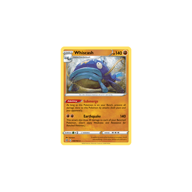 whiscash pokemon card value - (41/160) Deoxys Type Whiscash #48 Prices | Pokemon
