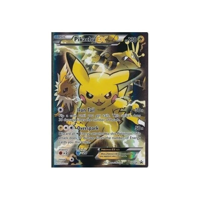 Pokemon Single Promotional Card Pikachu EX JUMBO XY124 Chaos