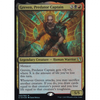 Greven, Predator Captain : COMMANDER 2019 043/302 - Magic the Gathering Single Card