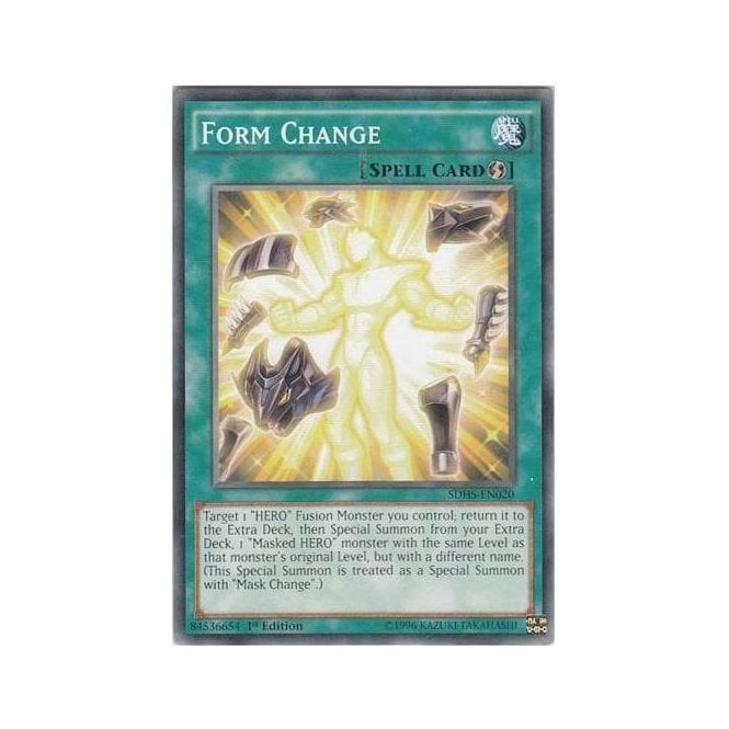 Yu-Gi-Oh! Card SDHS-EN020 Form Change (Common) | Chaos Cards Yu-Gi-Oh! Card SDHS-EN020 Form Change (Common) | Chaos Cards