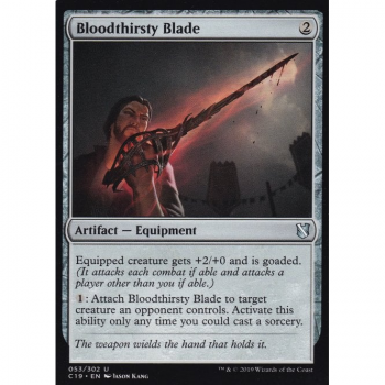 Bloodthirsty Blade : COMMANDER 2019 053/302 - Magic the Gathering Single Card