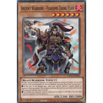 Ancient Warriors - Fearsome Zhang Yuan (Common) : ETCO-EN021 - Yu-Gi-Oh! Single Card