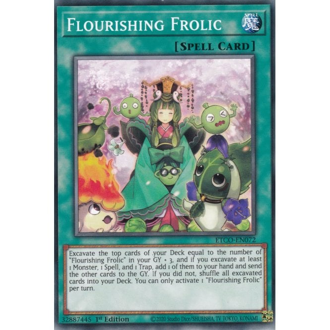 Flourishing Frolic (Common) : ETCO-EN072 - Yu-Gi-Oh! Single Card Flourishing Frolic (Common) : ETCO-EN072 - Yu-Gi-Oh! Single Card