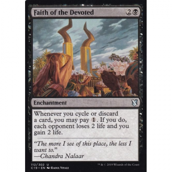 Faith of the Devoted : COMMANDER 2019 112/302 - Magic the Gathering Single Card