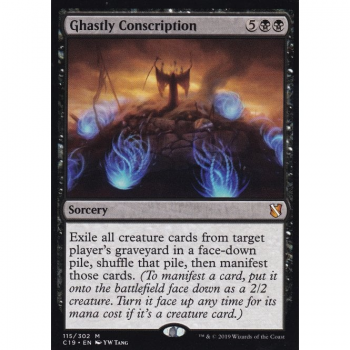 Ghastly Conscription : COMMANDER 2019 115/302 - Magic the Gathering Single Card