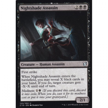 Nightshade Assassin : COMMANDER 2019 123/302 - Magic the Gathering Single Card
