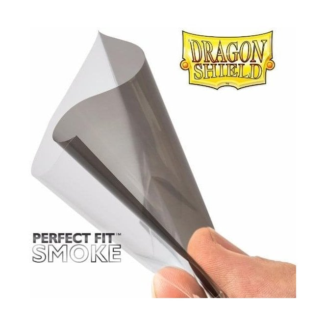 Dragon Shield Sleeves Yugioh Dragon Shield Perfect Fit Smoke Card Sleeves - 100 Count, Standard Size For TCGs Dragon Shield Blood Red - Foto 2