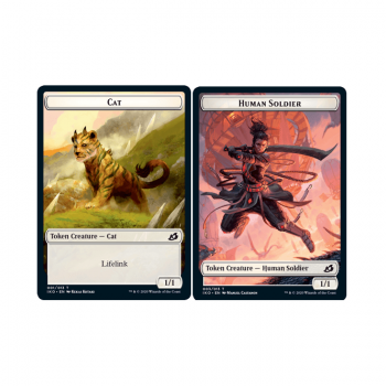 Cat // Human Soldier (TOKEN) (FOIL) : IKORIA LAIR OF BEHEMOTHS Token 01 - Magic the Gathering Single Card