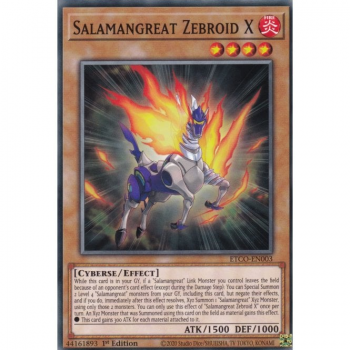 Salamangreat Zebroid X (Common) : ETCO-EN003 - Yu-Gi-Oh! Single Card