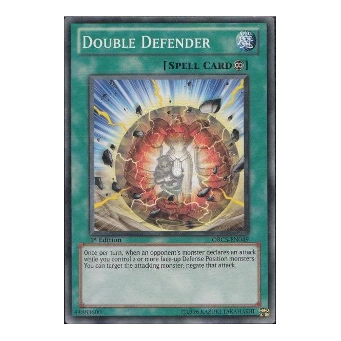 New Double Defender ORCS-EN049 Common Yu-Gi-Oh Card U