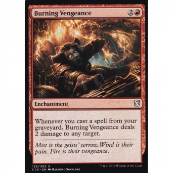 Burning Vengeance : COMMANDER 2019 135/302 - Magic the Gathering Single Card