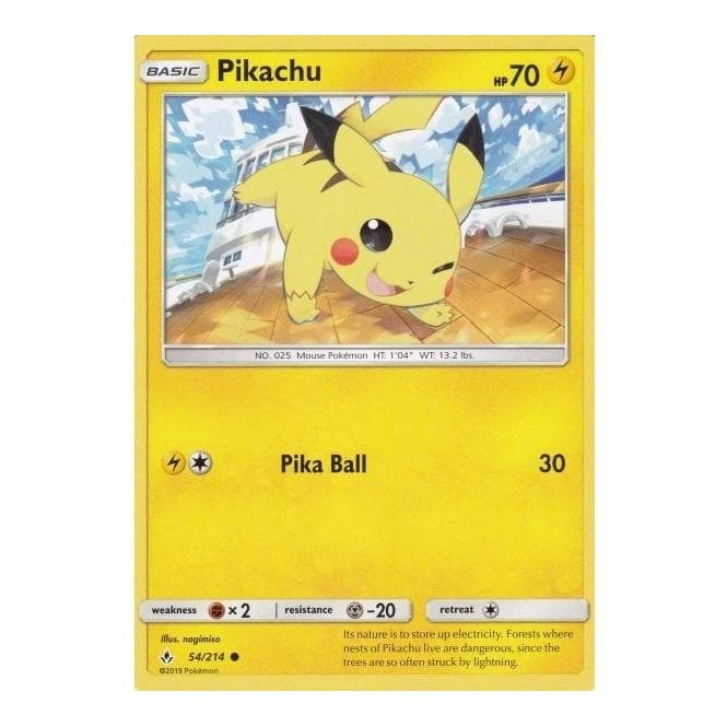 Pokemon Single Card SUN AND MOON - UNBROKEN BONDS - 54/234 : Pikachu | Chaos Cards Pokemon Single Card SUN AND MOON - UNBROKEN BONDS - 54/234 : Pikachu | Chaos Cards