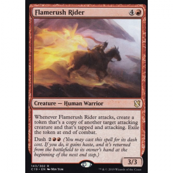 Flamerush Rider : COMMANDER 2019 143/302 - Magic the Gathering Single Card