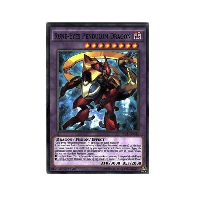 Yu-Gi-Oh! Card SP15-EN032 Rune-Eyes Pendulum Dragon (Common) | Chaos Cards