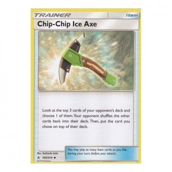 Chip-Chip Ice Axe : SUN AND MOON - UNBROKEN BONDS 165/234 - Pokemon Single Card