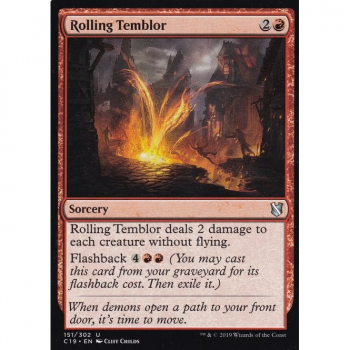 Rolling Temblor : COMMANDER 2019 151/302 - Magic the Gathering Single Card