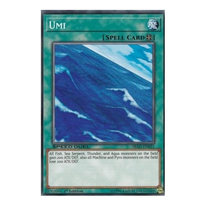 yugioh umi cards SBC1-DEC13 - - Common - 1st Edition - German - Speed Duel: Streets of Battle City What will happen if you