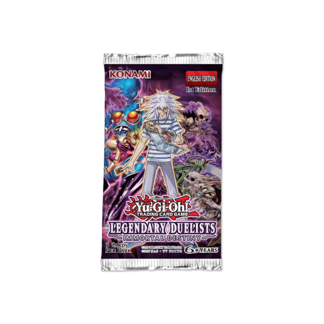 Yu-Gi-Oh! Sealed Booster Pack (5 Cards) - Legendary Duelists - Immortal Destiny (1st Edition) | Chaos Cards Yu-Gi-Oh! Sealed Booster Pack (5 Cards) - Legendary Duelists - Immortal Destiny (1st Edition) | Chaos Cards