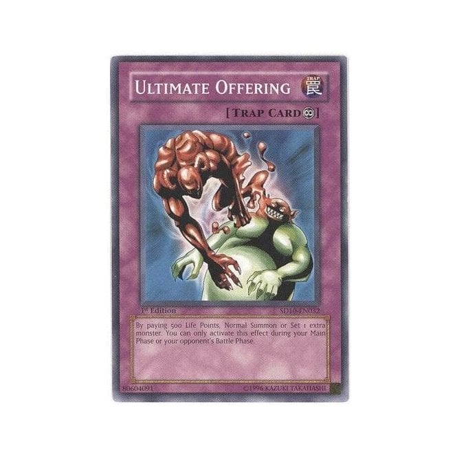 ultimate offering yugioh card Quarter Century Bonanza RA03-EN088 1st Ed QCS Receive Ultimate Offering and Ultimeat