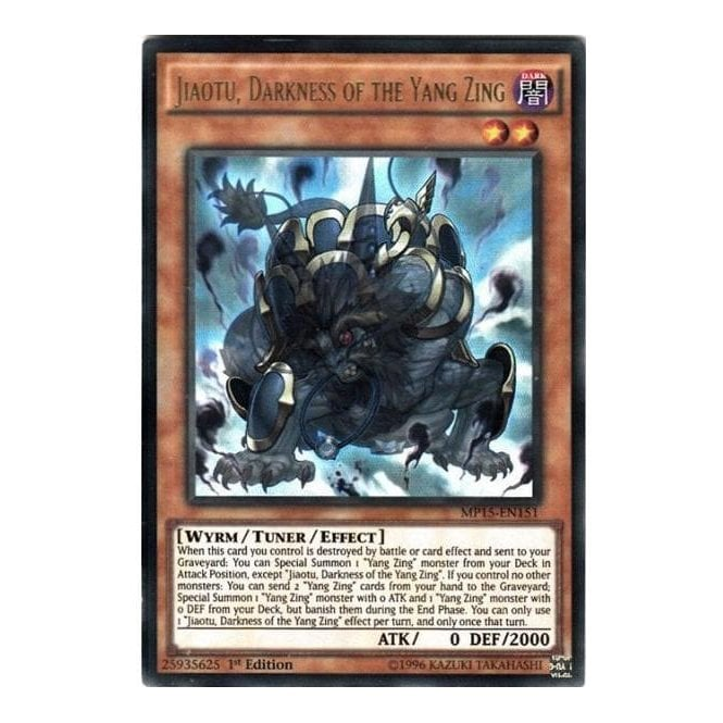 Yu-Gi-Oh! Card MP15-EN151 Jiaotu, Darkness of the Yang Zing (Ultra Rare) |  Chaos Cards