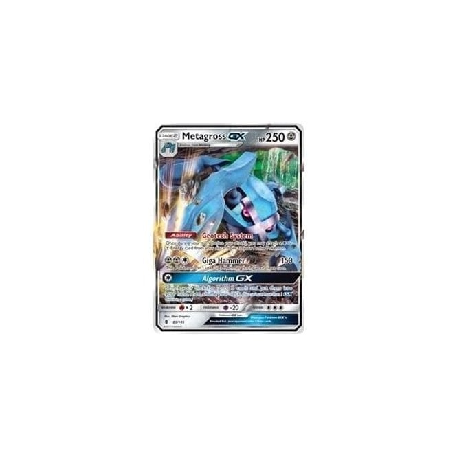 Pokemon Single Card SM - SUN & MOON : GUARDIANS RISING - 085/145 : Metagross GX | Chaos Cards Pokemon Single Card SM - SUN & MOON : GUARDIANS RISING - 085/145 : Metagross GX | Chaos Cards