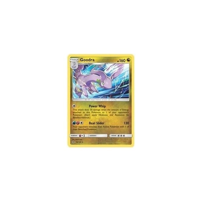 goodra pokemon card price A Center Drop AND pre-release promo on the same day?! I'm curious to see if any of these cards end up making waves in the top deck lists! I'm hoping for ftw #pokemon Dragon Ability Slimy Room As long as this Pokmon is in the Active Spot Pokemon Single Card SM -