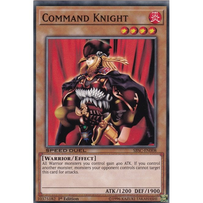 Yu-Gi-Oh! Card SBSC-EN008 Command Knight (Common) | Chaos Cards
