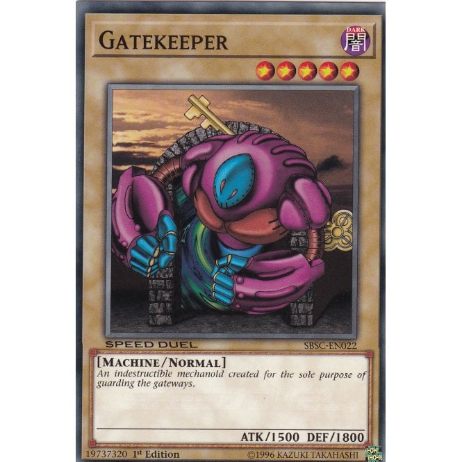 Yu-Gi-Oh! Card SBSC-EN022 Gatekeeper (Common) | Chaos Cards